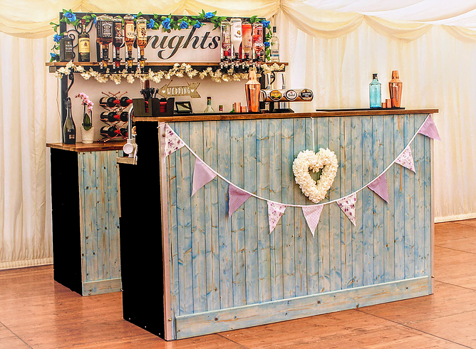 Marquee bar setup